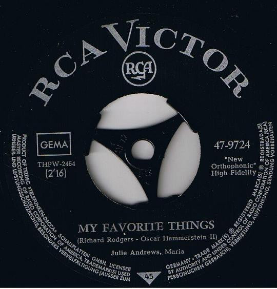 Julie Andrews / Christopher Plummer : Edelweiss / My Favorite Things (7", Single)