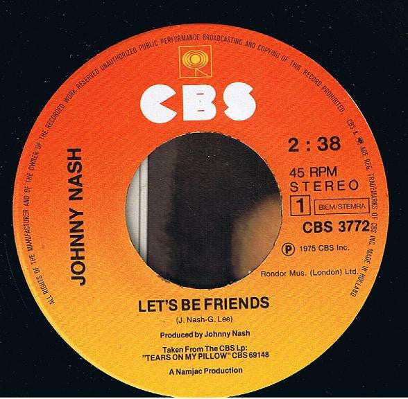 Johnny Nash : Let's Be Friends / Let's Move And Groove Together (7", Single)