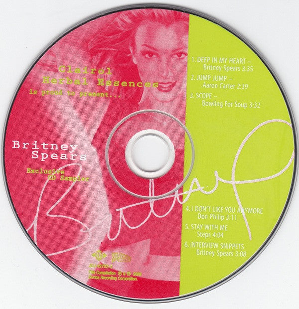 Various : Clairol Herbal Essences Britney Spears Exclusive CD Sampler (CD, Promo, Smplr)