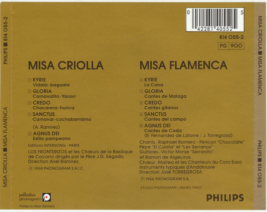 Various : Misa Criolla / Misa Flamenca (CD, Comp)
