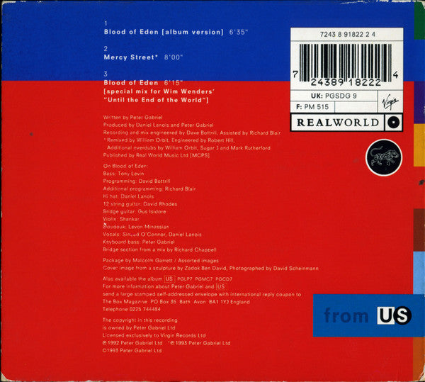 Peter Gabriel : Blood Of Eden (CD, Single, Dig)