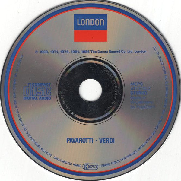 Luciano Pavarotti / Giuseppe Verdi : Pavarotti / Verdi (CD, Comp)