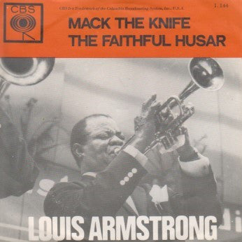 Louis Armstrong And His All-Stars : Mack The Knife (7", Single, ora)