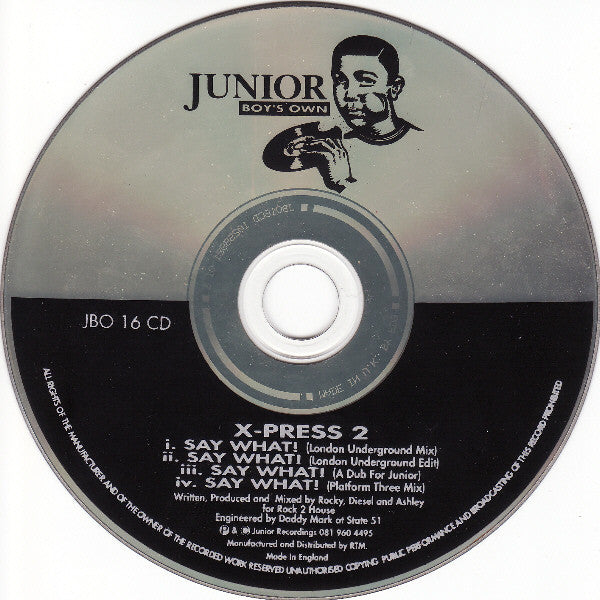 X-Press 2 : Say What! (CD, Single)