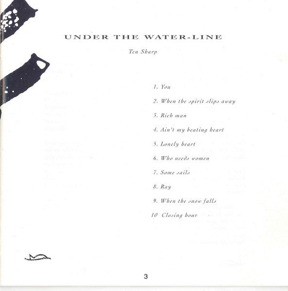 Ten Sharp : Under The Water-Line (CD, Album)