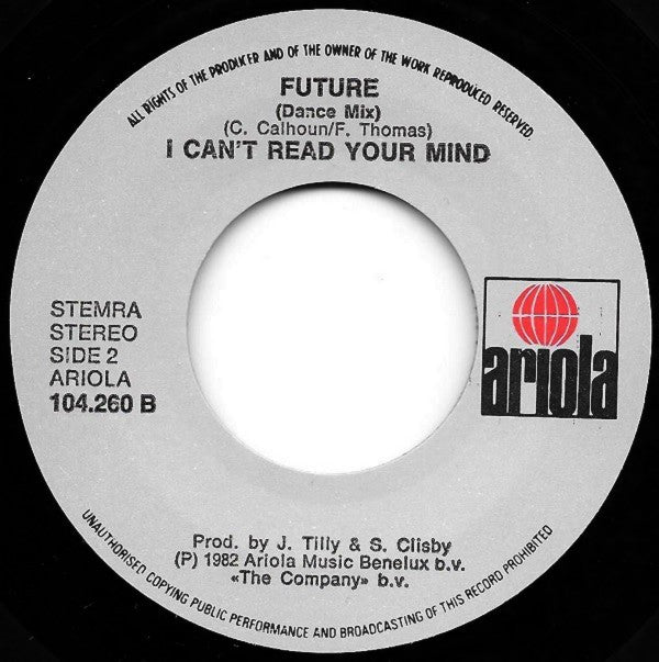 Future (11) : I Can't Read Your Mind (7")