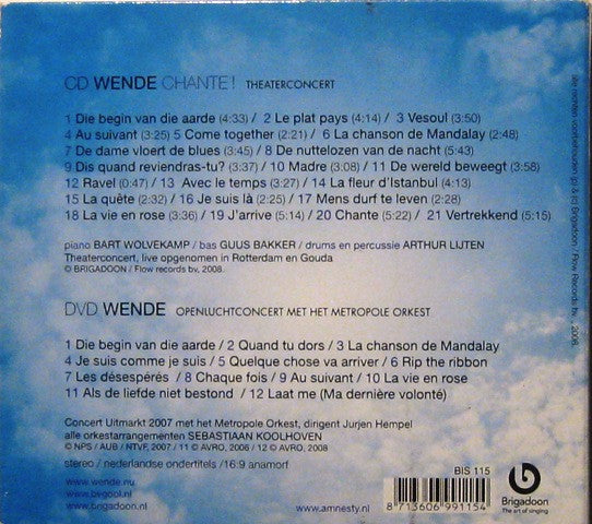 Wende Snijders : Chante! (CD, Album + DVD + Dig)