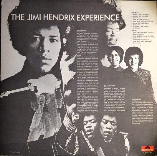 Jimi Hendrix, The Jimi Hendrix Experience : Are You Experienced (LP, Album, RE)