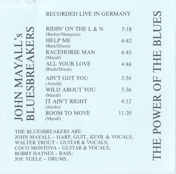 John Mayall & The Bluesbreakers : The Power Of The Blues (CD, Album, RE)