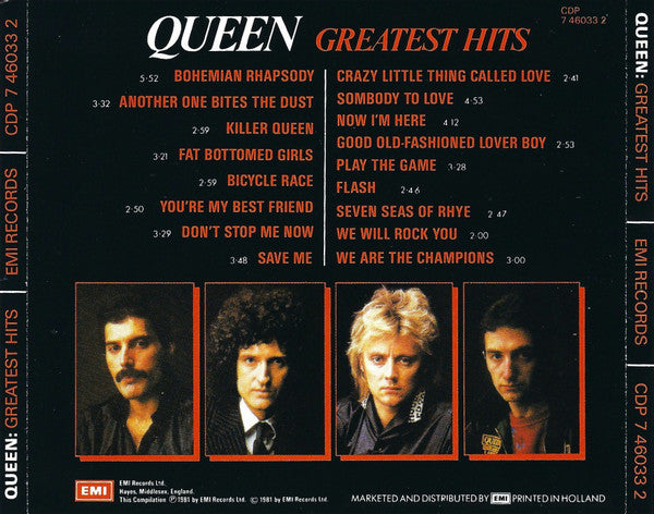 Queen : Greatest Hits (CD, Comp, RE, Red)
