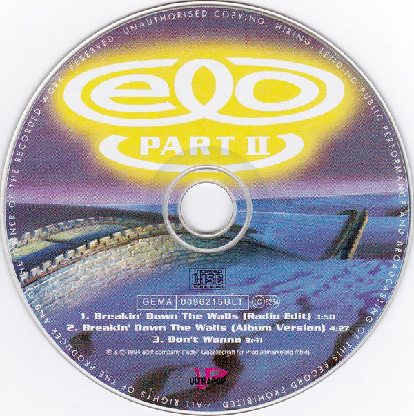 Electric Light Orchestra Part II : Breakin' Down The Walls (CD, Maxi)