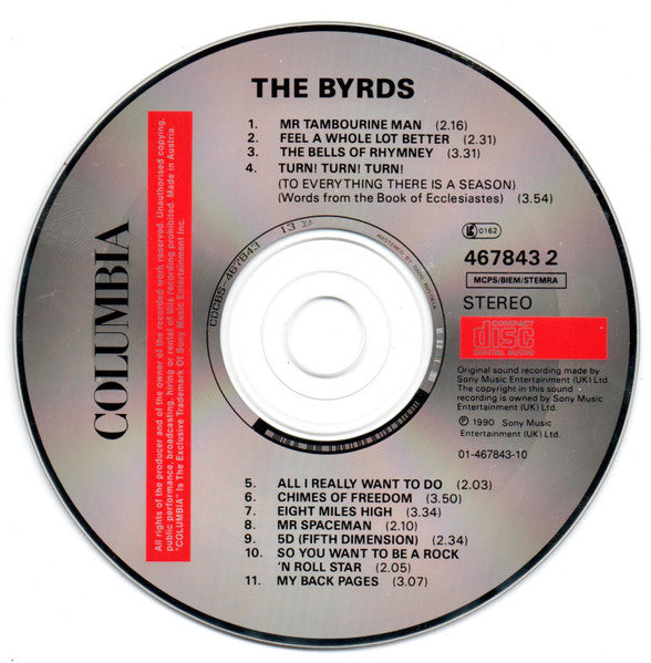 The Byrds : Greatest Hits Re-Mastered (CD, Comp, RM)