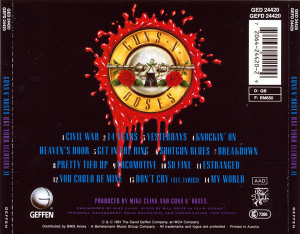 Guns N' Roses : Use Your Illusion II (CD, Album, DAD)