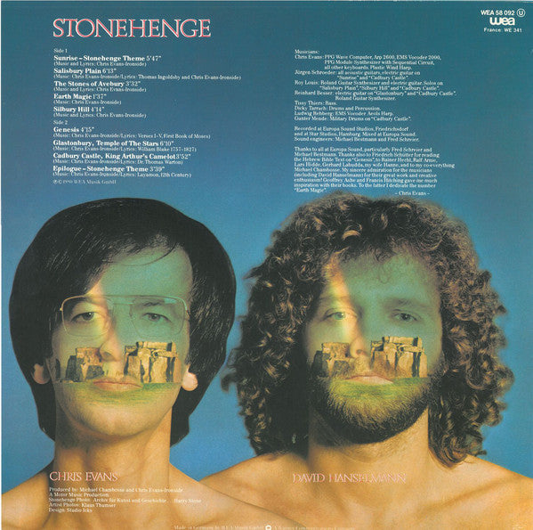 Chris Evans-Ironside And David Hanselmann : Stonehenge (LP, Album)