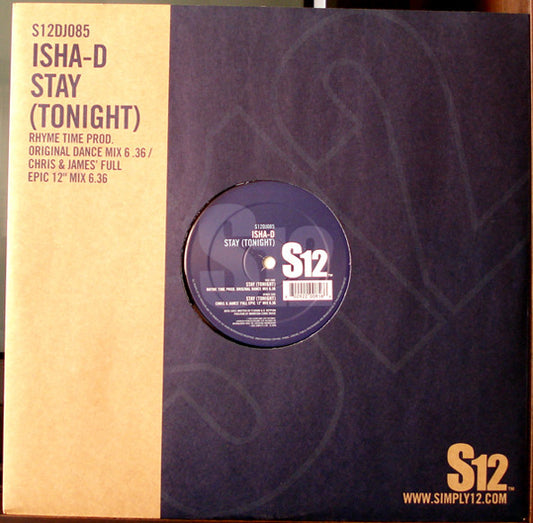 Isha-D : Stay (Tonight) (12")