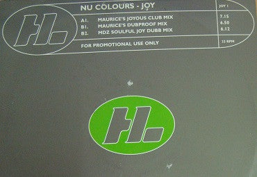 Nu Colours : Joy (12", Promo)