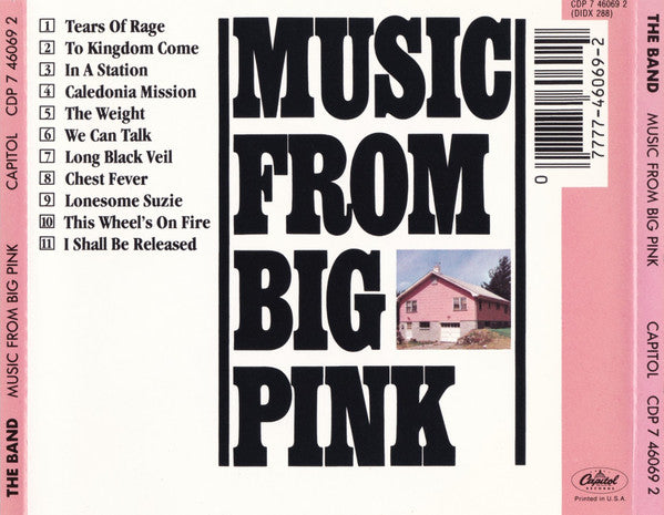 The Band : Music From Big Pink (CD, Album, RE, EMI)