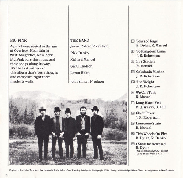 The Band : Music From Big Pink (CD, Album, RE, EMI)