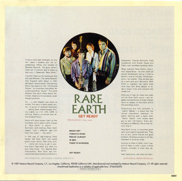 Rare Earth : Get Ready (CD, Album, RE)