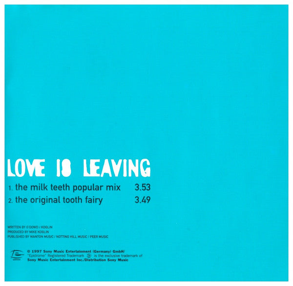 Boy George : Love Is Leaving (CD, Single, Promo)