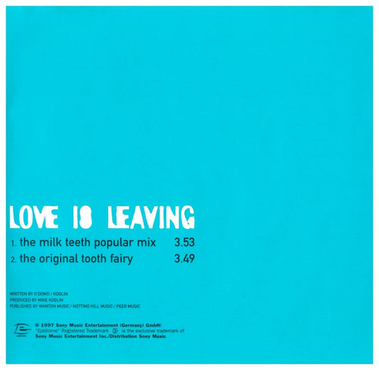 Boy George : Love Is Leaving (CD, Single, Promo)