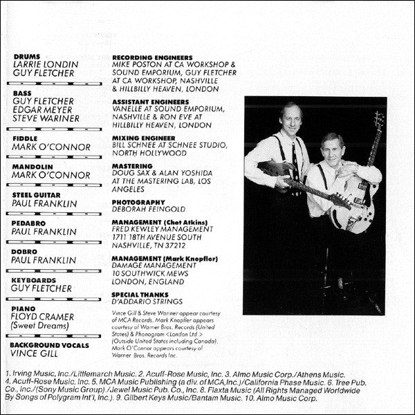 Chet Atkins And Mark Knopfler : Neck And Neck (CD, Album, RP)