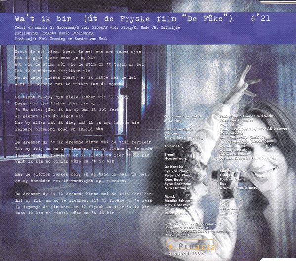 De Kast & Maaike Schuurmans : Wa't Ik Bin (Út "De Fûke") (CD, Single, Promo)
