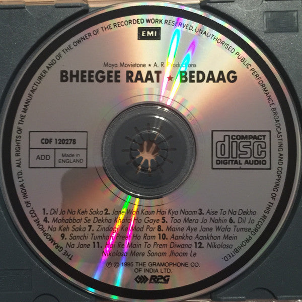 Roshan (2) : Bheegee Raat / Bedaag (CD, Comp)