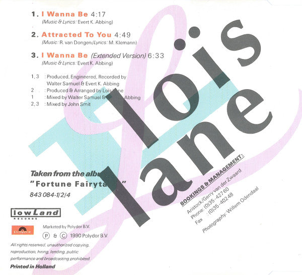 Loïs Lane : I Wanna Be (CD, Maxi)