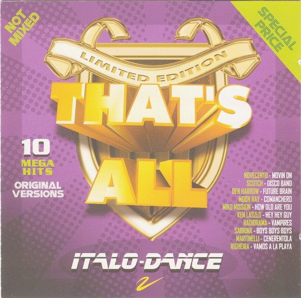 Various : That's All - Italo-Dance (CD, Album, Comp)
