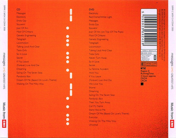 Orchestral Manoeuvres In The Dark : Messages (OMD Greatest Hits) (CD, Comp, RM + DVD-V, Comp, NTSC)