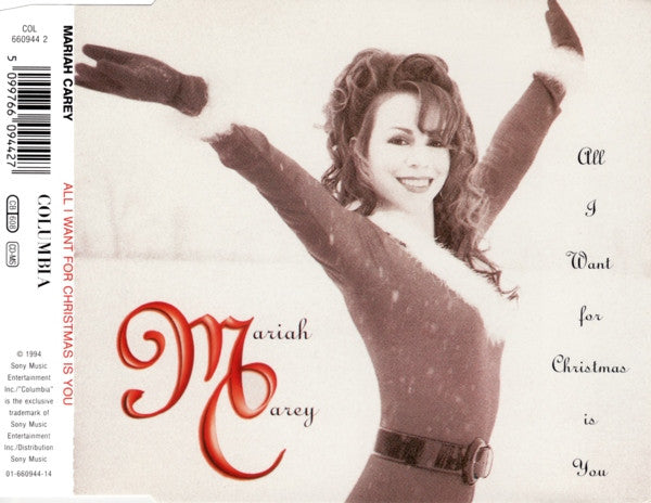 Mariah Carey : All I Want For Christmas Is You (CD, Maxi)