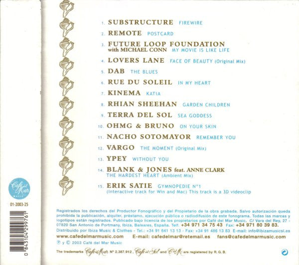 Various : Café Del Mar - Volumen Diez (CD, Comp, Enh, Dig)