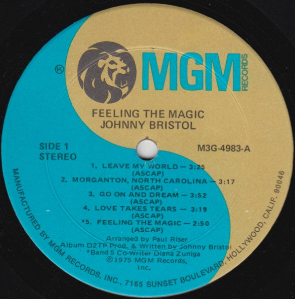 Johnny Bristol : Feeling The Magic (LP, Album)