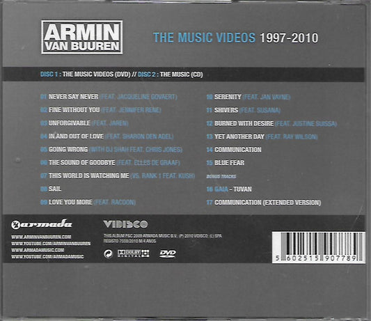 Armin van Buuren : The Music Videos (1997-2009) (DVD-V, Multichannel, PAL, Dol + CD, Comp)