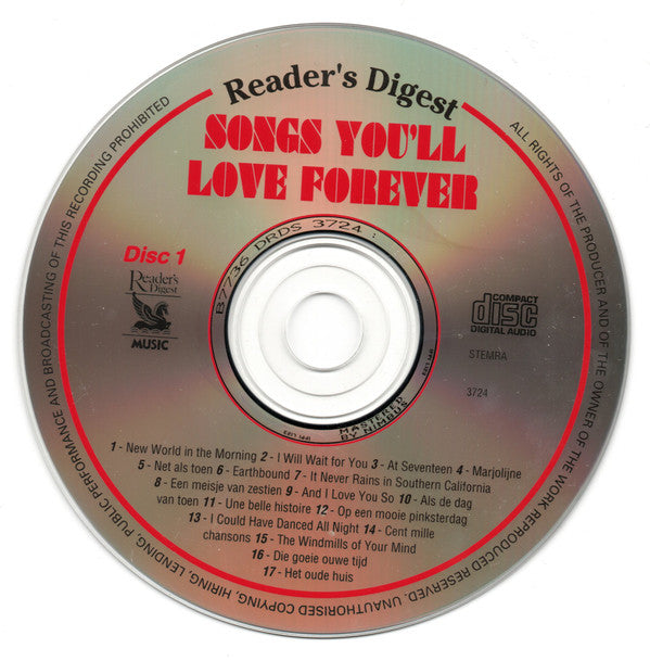 Various : Songs You'll Love Forever (5xCD, Comp)