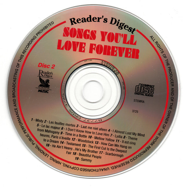 Various : Songs You'll Love Forever (5xCD, Comp)