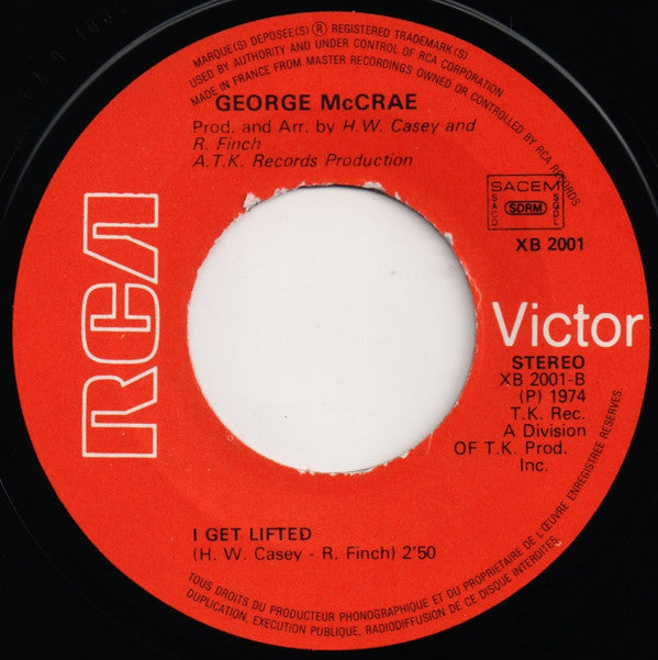 George McCrae : I Can't Leave You Alone (7", Single)