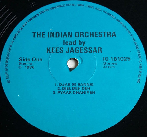 The Indian Orchestra Lead By Kees Jagessar : Djab Se Banie (LP, Album)