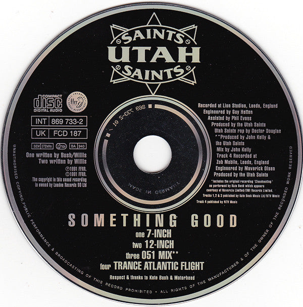 Utah Saints : Something Good (CD, Single, Ger)