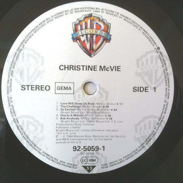 Christine McVie : Christine McVie (LP, Album)