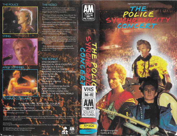 The Police : Synchronicity Concert (VHS, PAL)