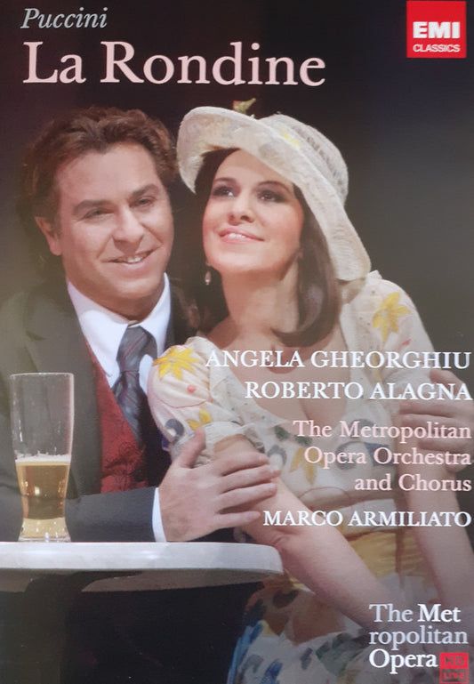 Giacomo Puccini, Angela Gheorghiu, Roberto Alagna, The Metropolitan Opera House Orchestra & Metropolitan Opera Chorus, Marco Armiliato : La Rondine (DVD-V, NTSC, Reg)