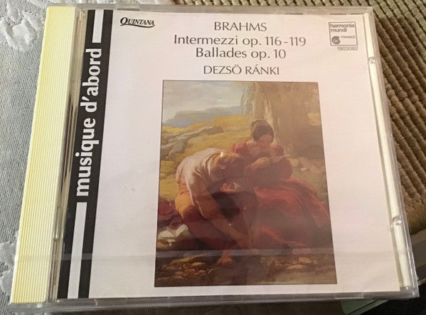 Johannes Brahms – Dezső Ránki : Intermezzi Op. 116-119 / Ballades Op. 10 (CD, RE)