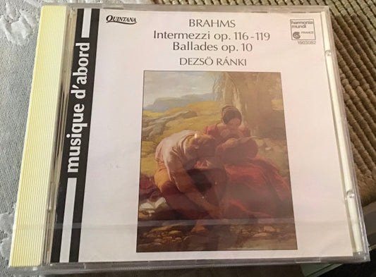 Johannes Brahms – Dezső Ránki : Intermezzi Op. 116-119 / Ballades Op. 10 (CD, RE)