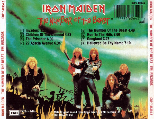Iron Maiden : The Number Of The Beast (CD, Album, RE)