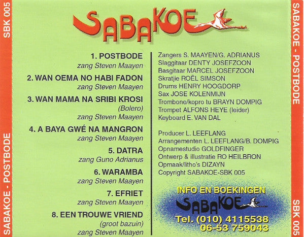 Sabakoe : Postbode (CD, Album)