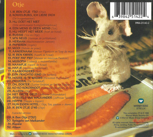 Various : Otje - Naar Het Gelijknamige Boek Van Annie M.G. Schmidt (CD, Album)