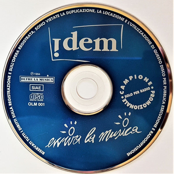 Idem (2) : Evviva La Musica (CD, Single, Promo)