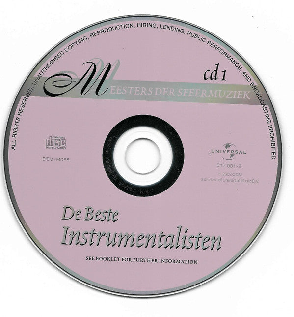 Various : Meesters Der Sfeermuziek 1 - De beste Instrumentalisten (3xCD, Comp + Box)